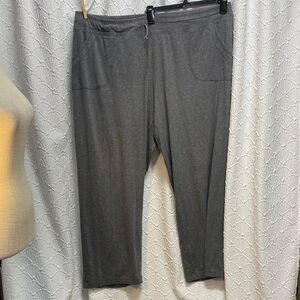 Danskin size 4X26-28 slip on‎ stretch Heather Charcoal Joggers casual lounge